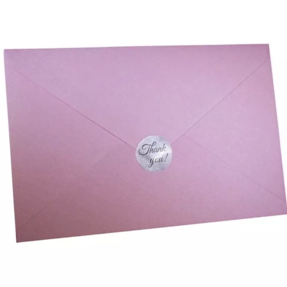 500 Silver Foil Thank You Stickers PRICE IS FIRM - Picture 6 of 6